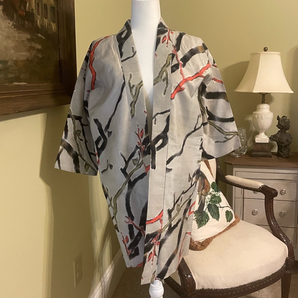 Abstract Patterned Kimono Jacket - image 1